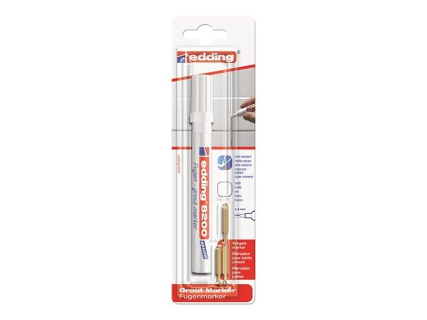 Edding e-8200 grout marker white – kuva 2/4