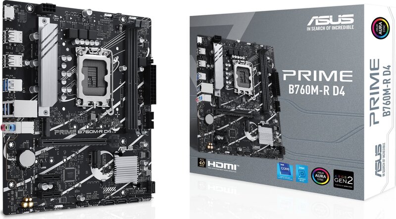 ASUS PRIME B760M-R D4 Intel B760 LGA 1700 micro ATX