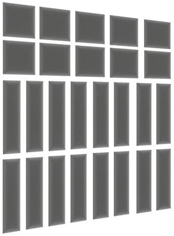 NORE Quadratta Monolith 85 -seinäpaneelisarja, harmaa