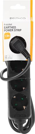 Deltaco GT-0420 Power Strip - 1.5 m