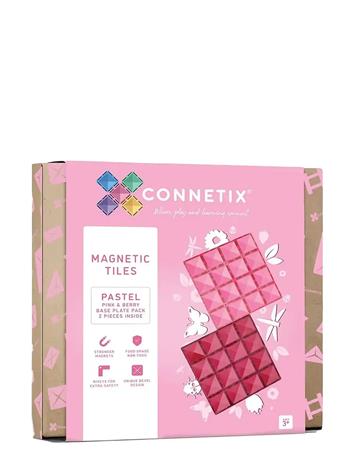 Connetix Pastel Pink&Berry Peruslevy 2 Osaa