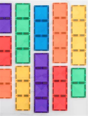 Connetix - Rainbow Rectangle Pack - 18 Pieces (CT-R-00018-RE)