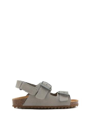 Mango Buckles Leather Sandal - Grey - 28 – kuva 2/4