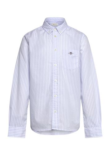 GANT Striped Shield Poplin Shirt - Blue - 176