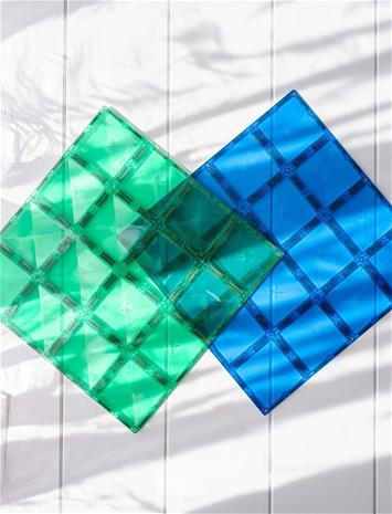 Connetix Rainbow Blue&Green Peruslevy 2 Osaa
