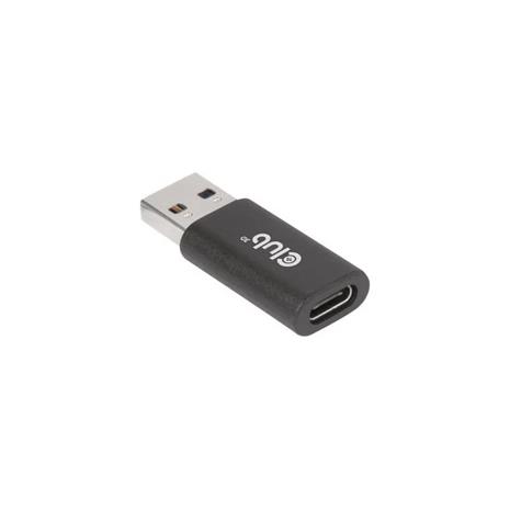 Club 3D 3.2 Gen1 USB-A - USB-C -sovitin, musta