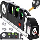 Lasertaso 250 cm viivaimella ja 3 kuplalla