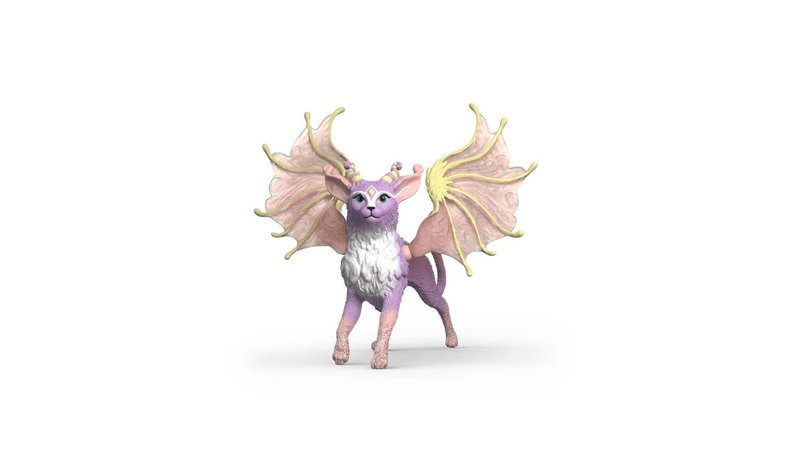 Schleich Winged Cat Dragon – kuva 1/8