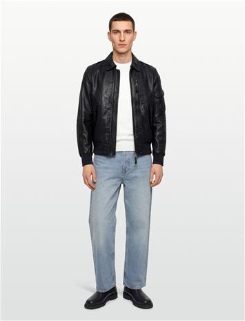 Parajumpers Brigadier Leather Jacket - Grey - L – kuva 1/2
