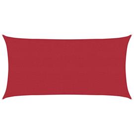 vidaXL Aurinkovarjolaudat Punainen 2,5 x 6 m HDPE