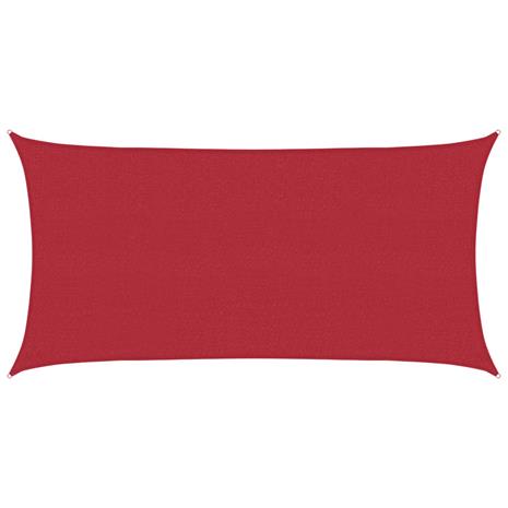 vidaXL Aurinkovarjolaudat Punainen 2,5 x 6 m HDPE