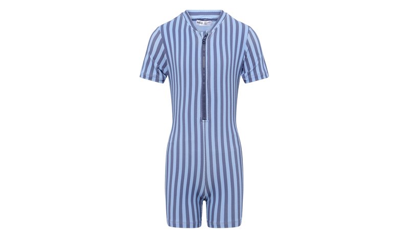 Mango Striped Swimsuit Jumpsuit - Blue - 18-36M