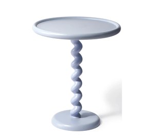 POLSPOTTEN Side Table Twister - Blue - Ø46X H56CM