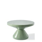 POLSPOTTEN Coffee Table Zig Zag - Khaki green - Ø60X H35CM