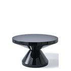 POLSPOTTEN Coffee Table Zig Zag - Black - Ø60X H35CM