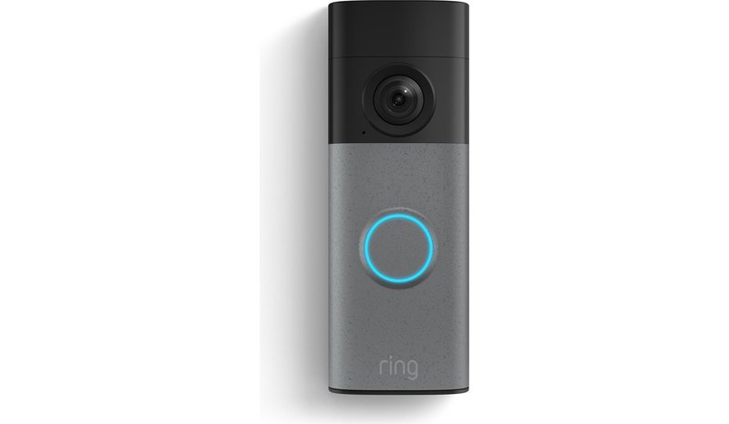 Ring Battery Video Doorbell - Retinal 2K & Chime (3rd Gen) - Speckled Grey