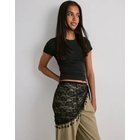 1594 - Musta - Awbara Lace Scarf
