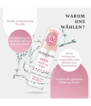 Dermacol Satin Make-up Base Pohjustusvoide 30 ml Transparent
