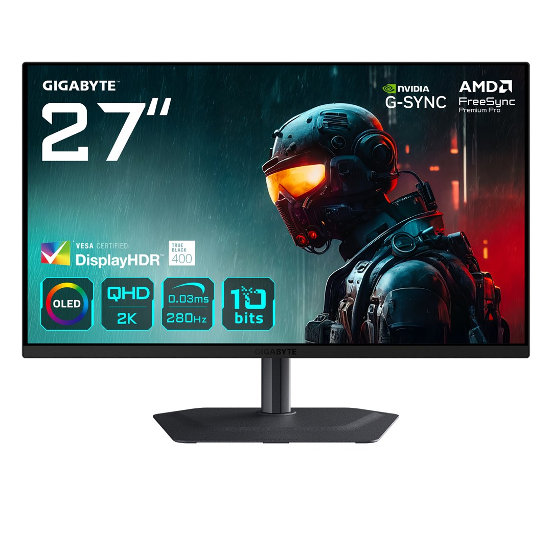 GIGABYTE MO27Q2A 27â€? OLED 2K QHD Gaming Monitor 280Hz 0.03ms