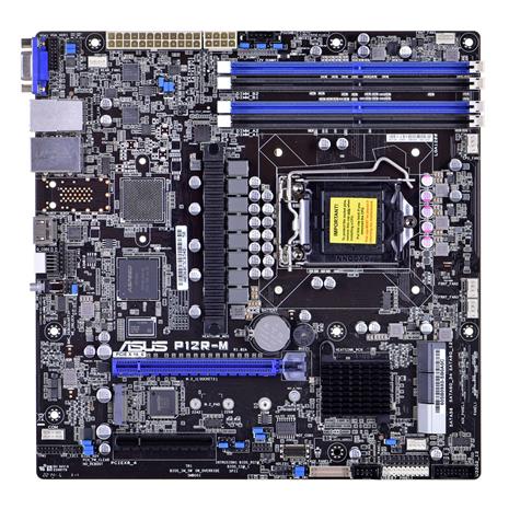ASUS P12R-M Emolevy - Intel C252 - Intel LGA1200 socket - DDR4 RAM - Micro-ATX – kuva 2/3