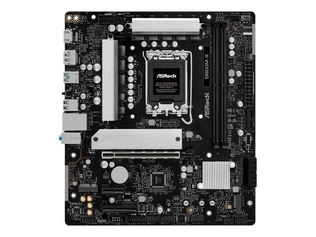 ASRock B860M-X Emolevy - Intel B860 - Intel LGA1851 socket - DDR5 RAM - Micro-ATX