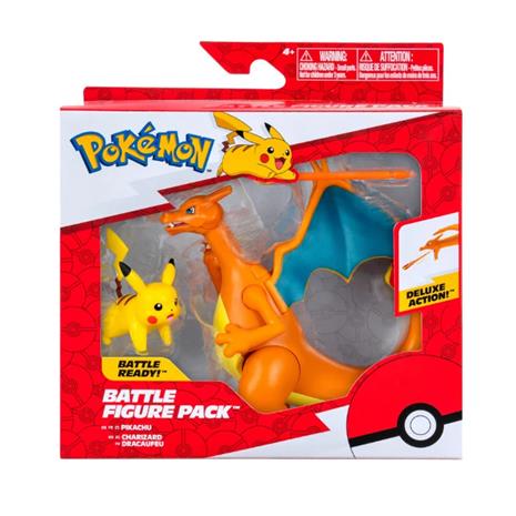 Charizard ja Pikachu -figuurit, 2 kpl Pokä©moneja