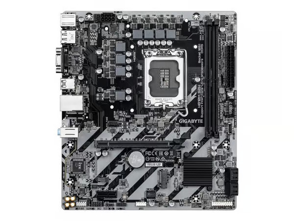 GIGABYTE H810M S2H Motherboard - Intel Core Ultra (Series 2) CPUs, 4+1+2 Phases VRM, up to 6400MHz DDR5, 1xPCIe 4.0 M.2, 1GbE LAN, USB 3.2 Gen 1