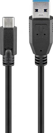 Usb-c–usb A 3.0 kaapeli 0,15 m, 5gb/s