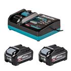 Makita PowerPack XGT (1916Y1-1) 40V 2x4,0Ah, työkaluakku 2kpl ja laturi