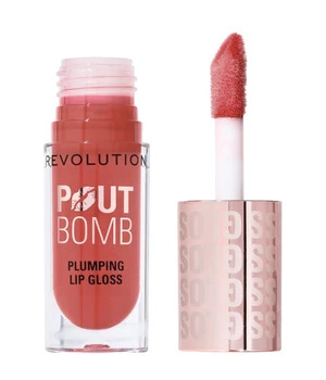 Makeup Revolution Pout Bomb Plumping Gloss 4,6 ml - Melba Warm Pe – kuva 8/8