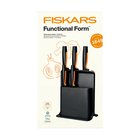 Fiskars Functional Form veitsisetti veitsitukilla Muovia, 6 osaa