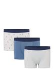 Mango 3-Pack Combined Briefs - Blue - 13-14
