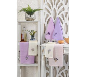 Keittiöpyyhesetti Lavender, 6 osaa
