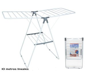 Gerimport metallinen pyykinkuivausteline, 131x58x93,5 cm