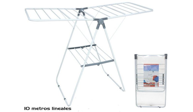 Gerimport metallinen pyykinkuivausteline, 131x58x93,5 cm