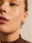 Pilgrim Aica Recycled Chunky Hoop Earrings - Silver - ONE SIZE