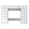 Make-Up Table, BJ106, White, 100% MELAMINE COATED E1 QUALITY CHIPBOARD – kuva 4