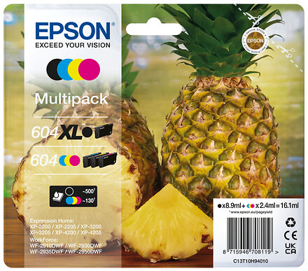 Epson Multipack 4-colours 604 XL Black/Std. CMY