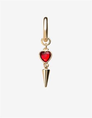 BOW19 - Kulta - Heart Drop Earring