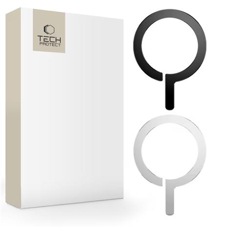Tech-Protect MetalRing MagSafe Magnetic Ring 2-pack Black & Silver