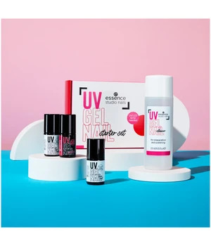 essence studio nails UV GEL NAIL Starter Set Kynsilakkasetti 1 kpl Nr. 01 - Red