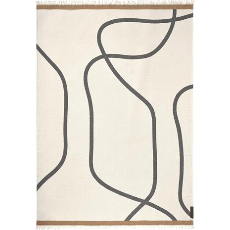 Mette Ditmer Shadow viltti Off-white-harmaa, 130x175 cm