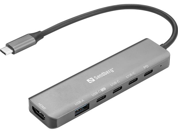 Sandberg USB-C 6-in-1 MediaDock