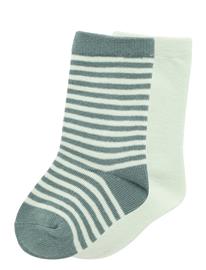 Mango 2 Pack Mixed Socks - Green - 1-2