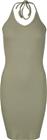 Urban Classics - Ladies Rib Jersey Neckholder Dress - Keskipitkä mekko - Naiset - Oliivi
