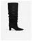 Nelly - Musta - Scrunch Pointy Block Boot – kuva 1