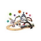 Bigjigs Wooden Space Train Set - 40 pcs.