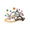 Bigjigs Wooden Space Train Set - 40 pcs. – kuva 1