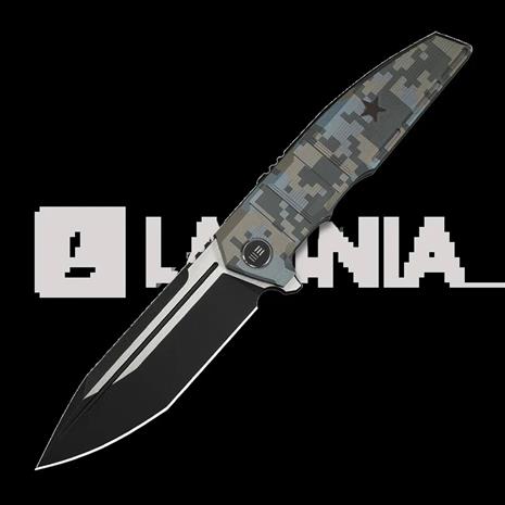 We Knife Breach, Pixel Pattern Titanium, Black Stonewash/Satin – kuva 1/1