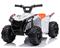 Sähköinen ATV lapsille 6V, valkoinen – kuva 2